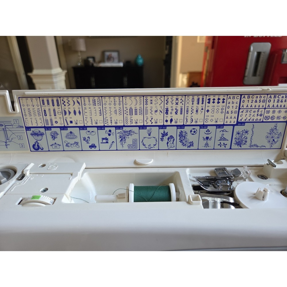 Janome Memory Craft 9700 Computerized Sewing Embroidery Machine With Hoops - Picture 6 of 16